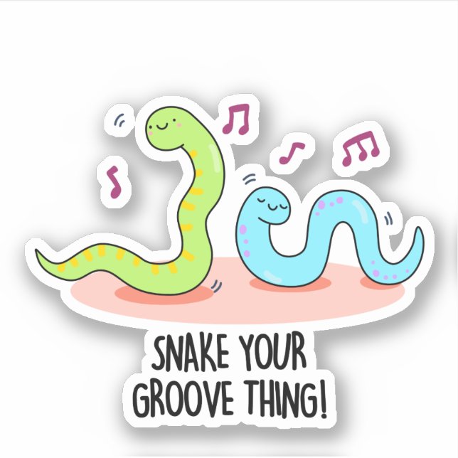 Snake Your Groove Thing Funny Disco Pun  (Front)