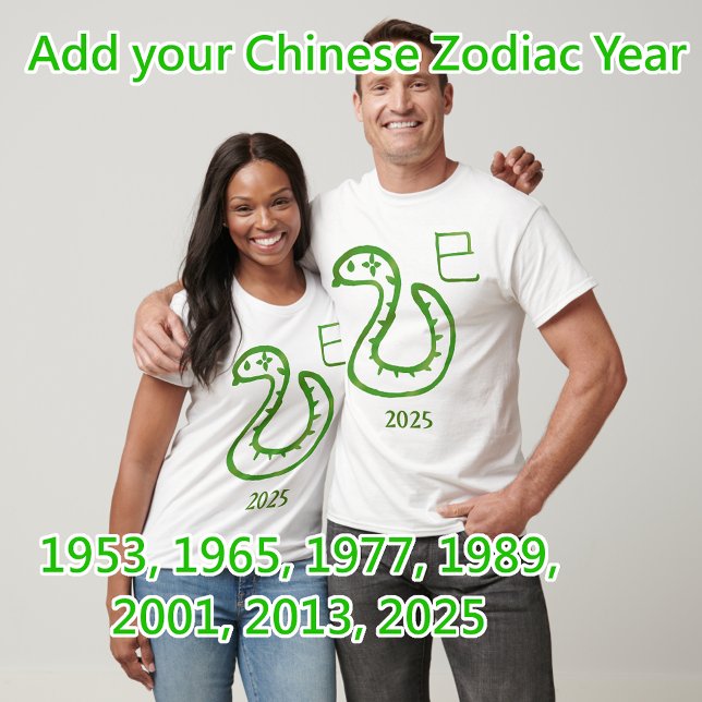 Snake Zodiac Customizable Year T-Shirt (Creator Uploaded)