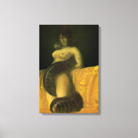 SnakeGrl Stretched Canvas Wall Art 16x24