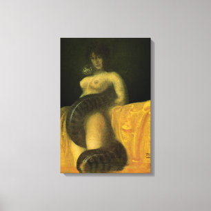 SnakeGrl Stretched Canvas Wall Art 16x24