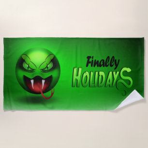 Snakemoji Beach Towel