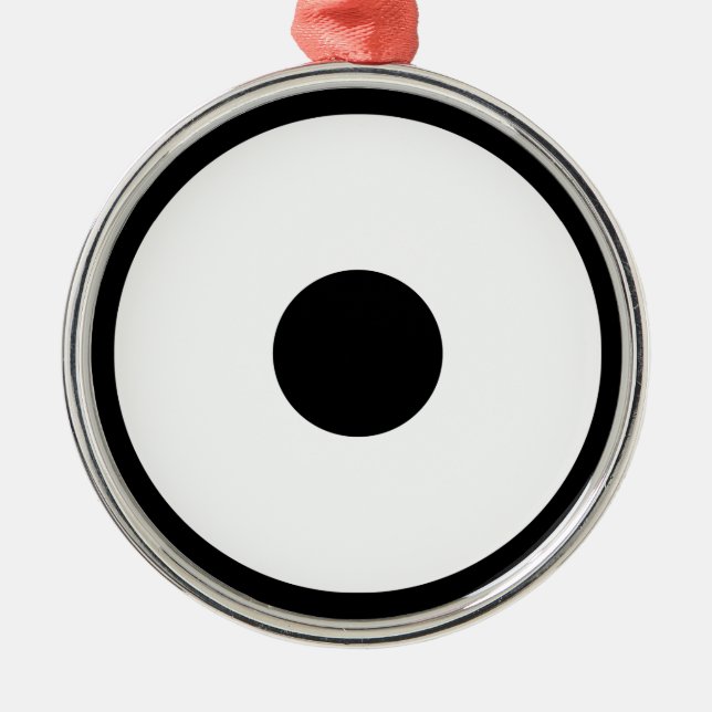Snake's eye metal ornament (Front)