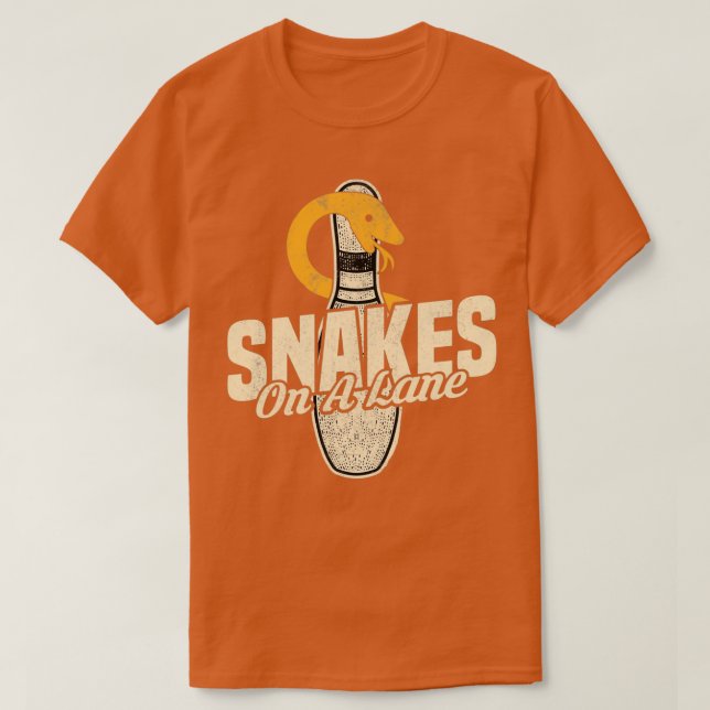 Snakes On Lane Bowling Limited Edition T T-Shirt (Design Front)