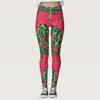 snakes & roses leggings