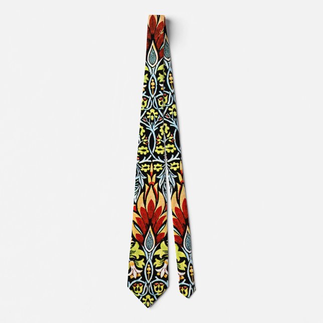 Snakeshead, a William Morris vintage pattern Tie (Front)
