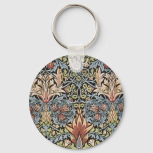 Snakeshead design by William Morris Keychain