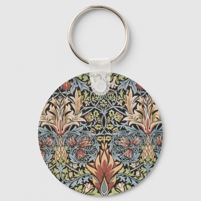 Snakeshead design by William Morris Keychain (Front)