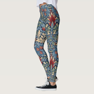 Snakeshead, Flower Wallpaper by William Morris Leggings