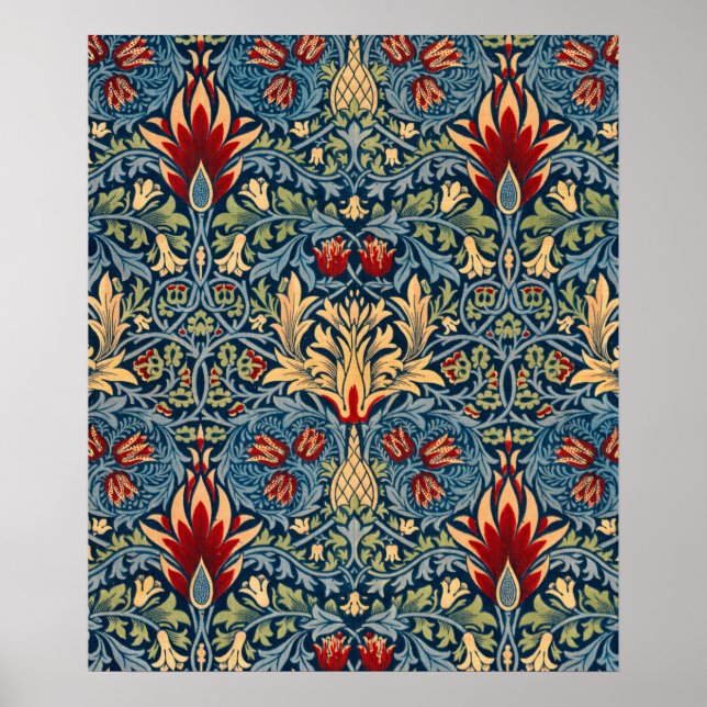 Snakeshead, Flower Wallpaper by William Morris Poster (Front)