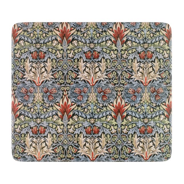 Snakeshead Pattern (by William Morris) Cutting Board (Front)
