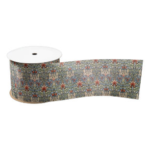 Snakeshead Pattern (by William Morris) Satin Ribbon