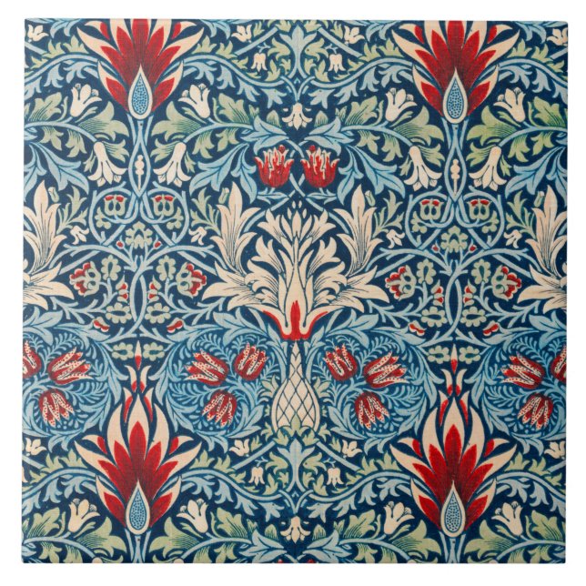 Snakeshead, William Morris Tile (Front)