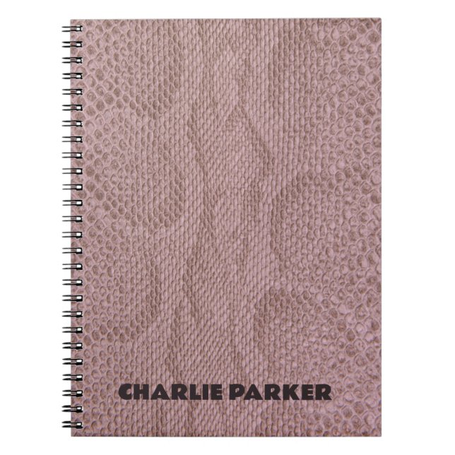 Snakeskin Animal Print  Notebook (Front)