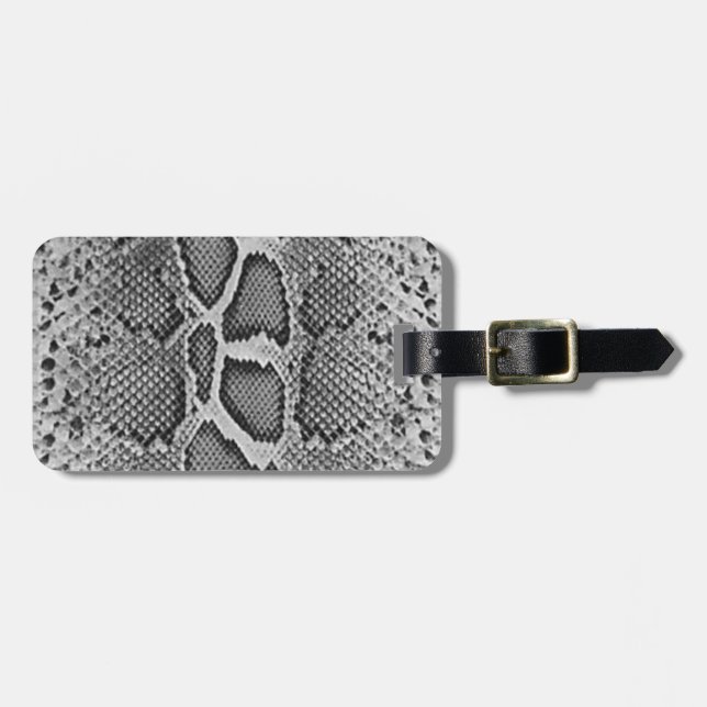 Snakeskin design, Snake Skin Print Pattern Luggage Tag (Front Horizontal)