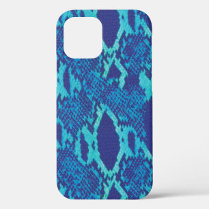 Snakeskin en bleu Coque-Mate coque iphone