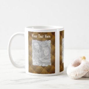 Snakeskin Pattern Frame Personalized Photo Coffee Mug