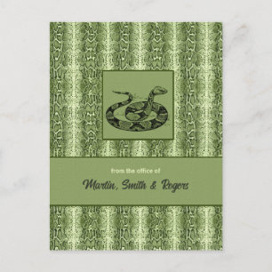 Snakeskin Personalized Postcard