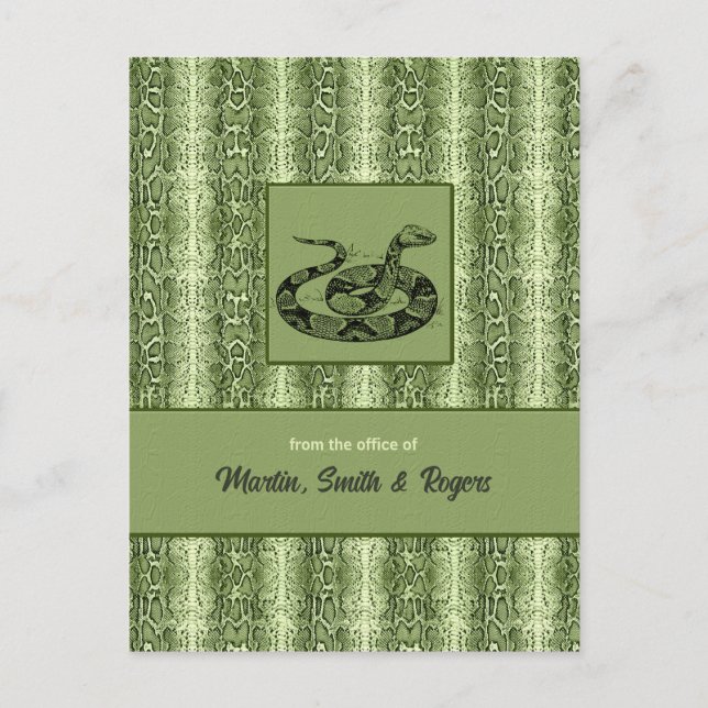 Snakeskin Personalized Postcard (Front)