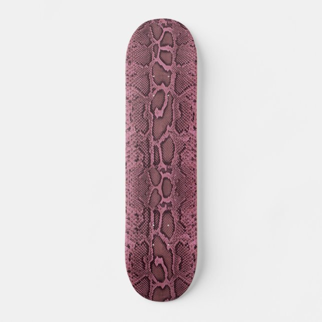 Snakeskin pink skateboard (Front)