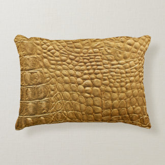 Snakeskin Texture: Wild Background Design. Accent Pillow