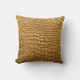 Snakeskin Texture: Wild Background Design. Throw Pillow