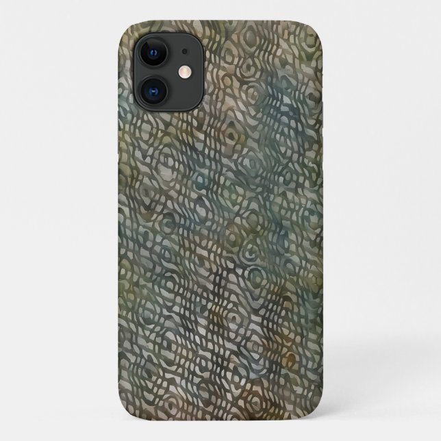 Snakeskin Watercolor Style Art Phone Case (Back)
