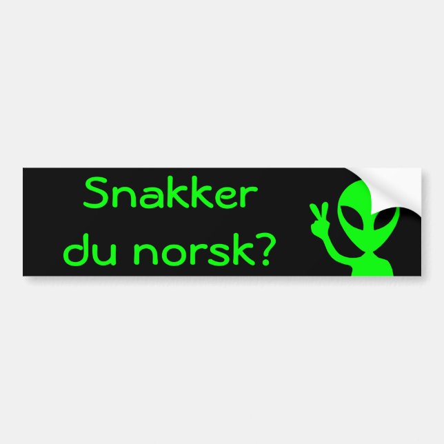 Snakker du norsk? Bumper Sticker (Front)