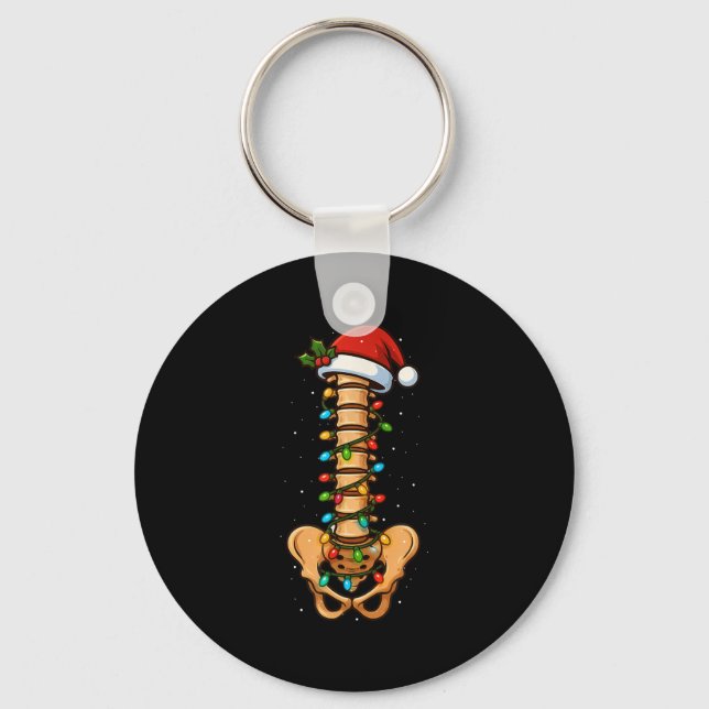 Snal Cord Christmas Neurologist Sne Doctor Men Wom Keychain (Front)