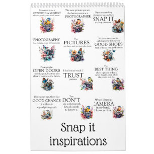 Snap it inspirations calendar
