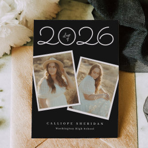 Snap Shots Minimal Graduation Announcement Card