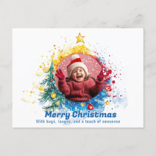 Snap-tastic Snowflake Spectacular Holiday Postcard