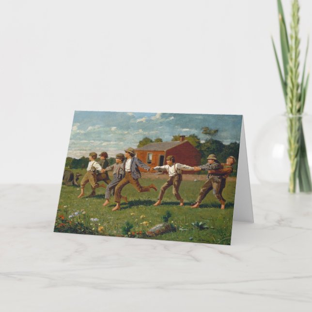 Snap the Whip | Winslow Homer Card (Front)