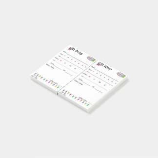 Snapdoodle Holiday Gift Wrapping Post It Tags Post-it Notes
