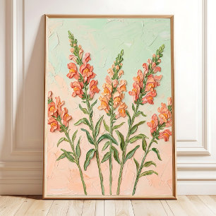 Snapdragon Art mural minimaliste moderne - Beaux-A