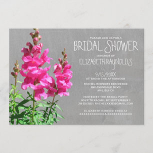 Snapdragon Bridal Shower Invitations