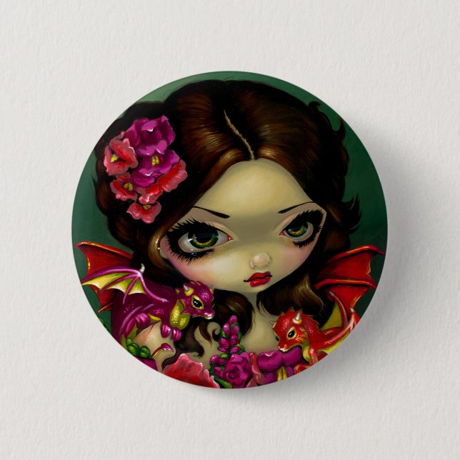 "Snapdragon Fairy" Button (Front)