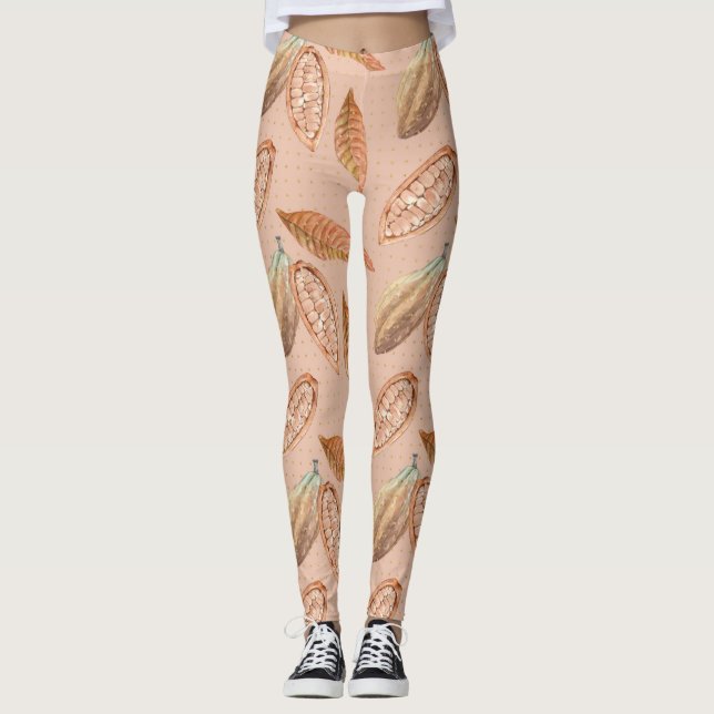 Snapdragon Flower Leggings (Front)