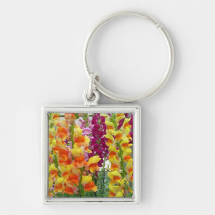 Snapdragons Colourful Floral Keychain