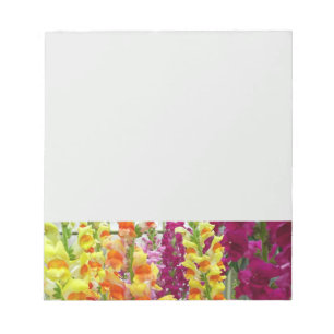 Snapdragons Colourful Floral Notepad