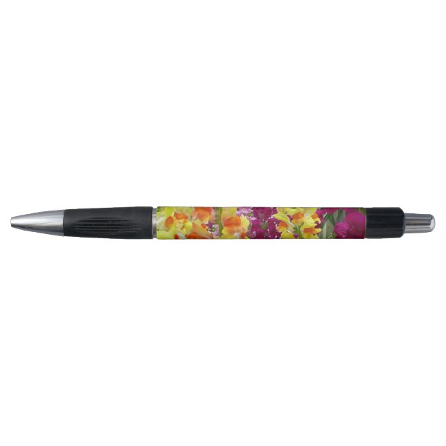 Snapdragons Colourful Floral Pen (Front)