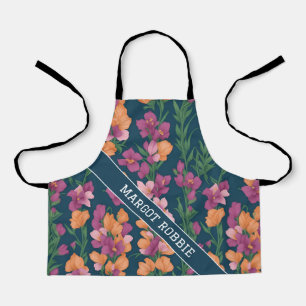 Snapdragons Rainbow Colourful Personalized Pattern Apron