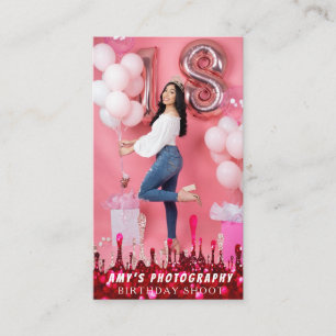 Snapping Special Moments Birthday Photographer Business Card