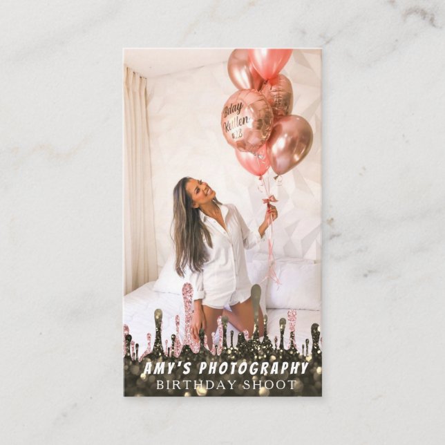 Snapping Special Moments Birthday Photographer Business Card (Front)