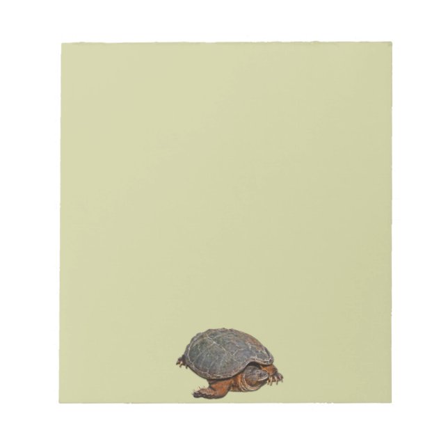 Snapping Turtle Terrapin-lover Gift Notepad (Front)