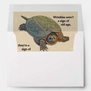 Snapping Turtle Wrinkled Old Age Wisdom Envelopes