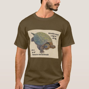 Snapping Turtle Wrinkled Old Age Wisdom T-Shirt