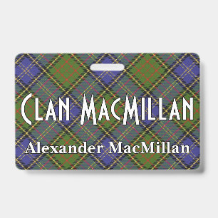 Snappy Clan MacMillan Hunting Tartan Badge