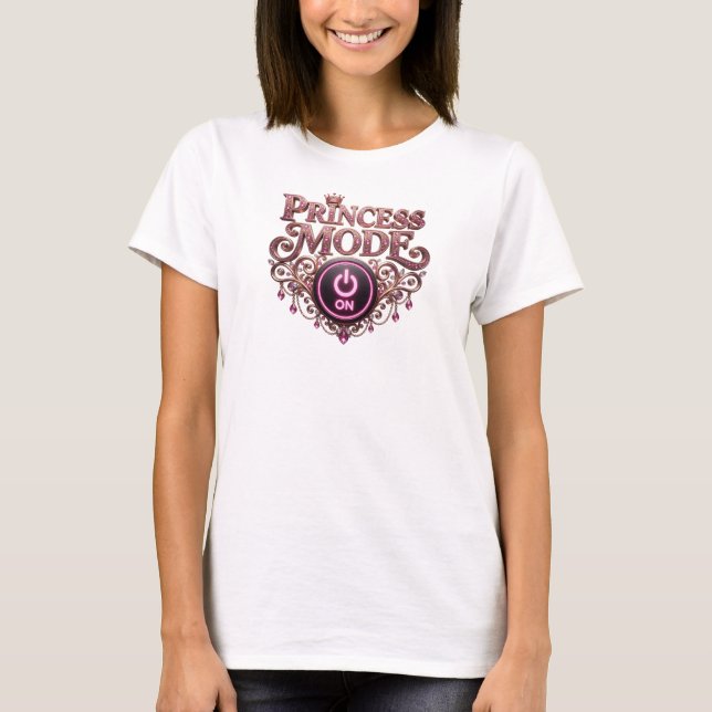 Snappy Red PRINCESS MODE Custom Tee (Front)
