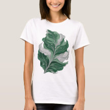 Snappy Silver GREEN LEAF WITH STARS Design