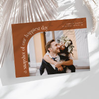 Snapshot Happiest Day Terracotta Wedding Photo